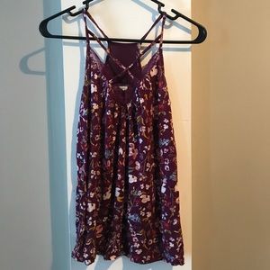 Maurices floral lace strappy tank
